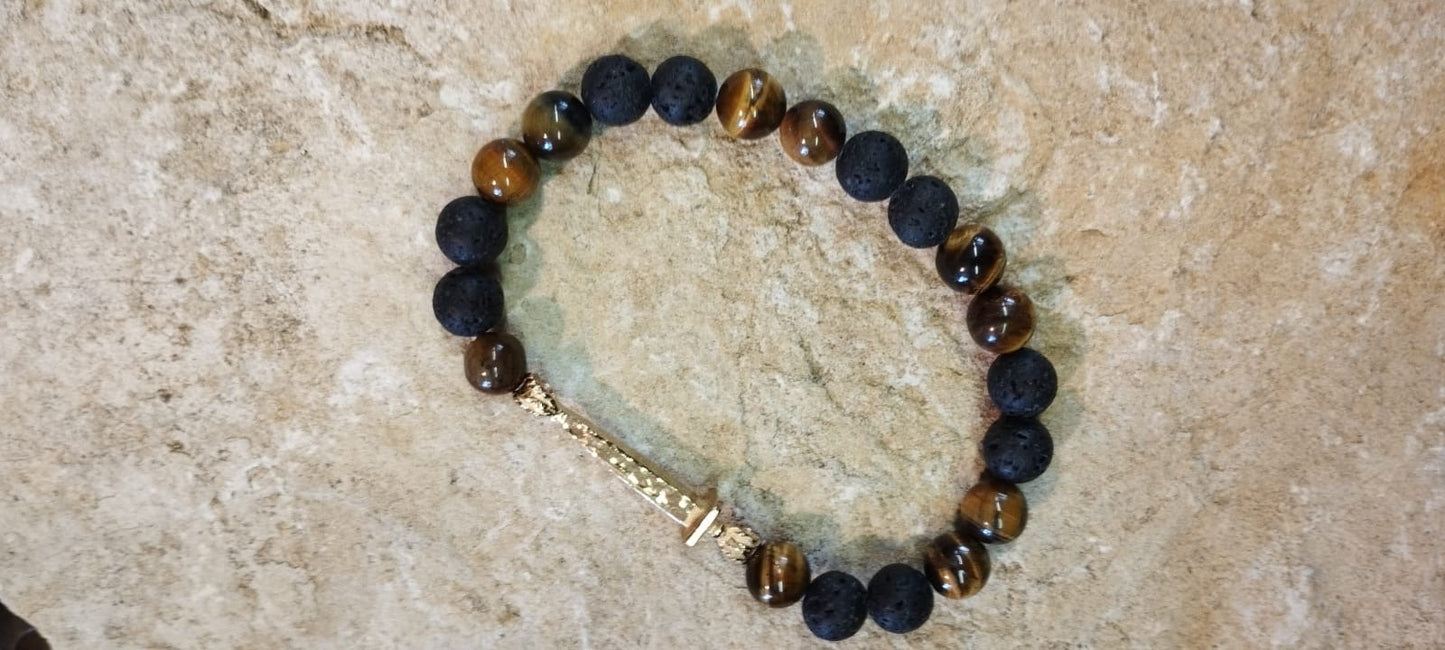 Bracciale Uomo con Antico Chiodo Romano in Bronzo Tech